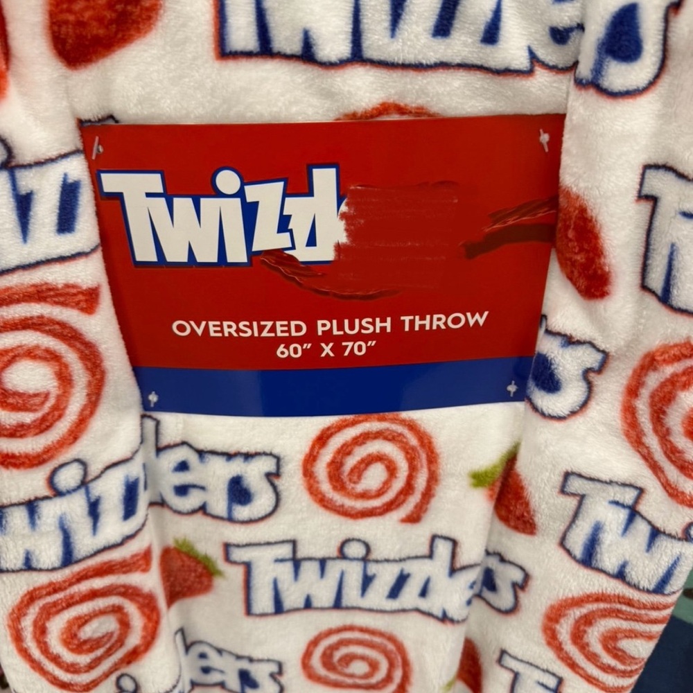 Twizzlers Oversized Plush Throw Blanket